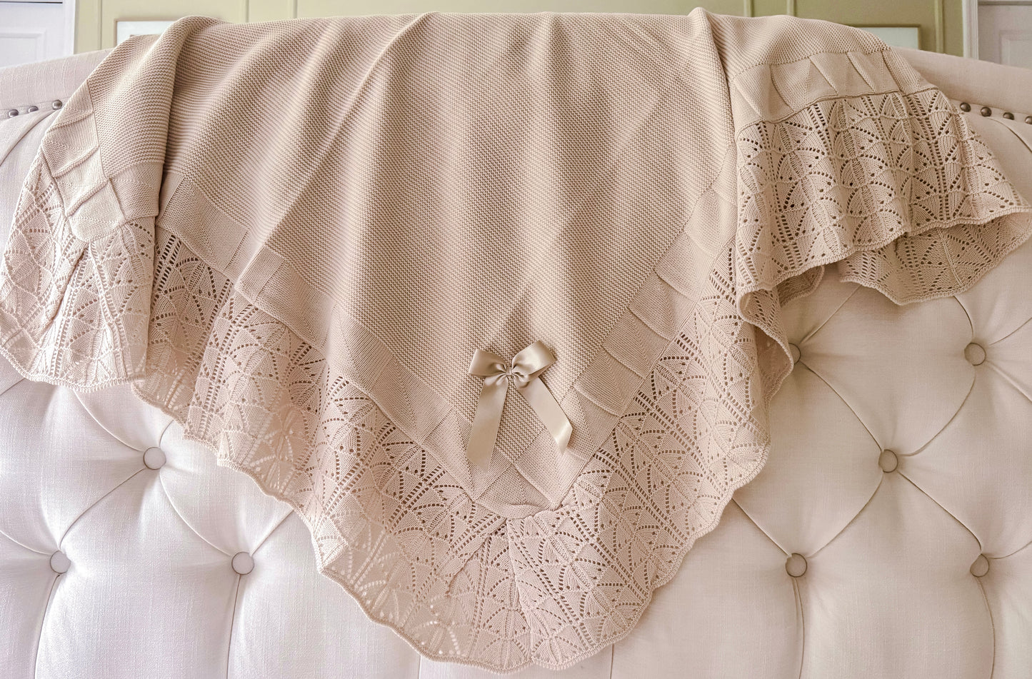 Portuguese Wave Blanket - Neutral