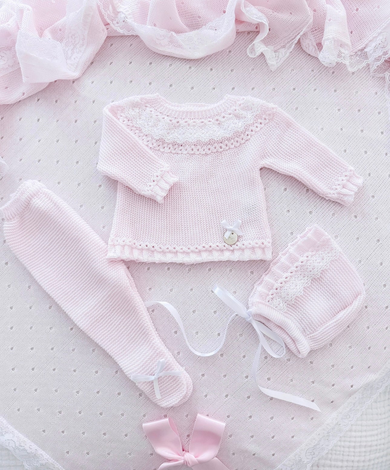 Antonella Outfit - Pink/White - Ella Marina Baby