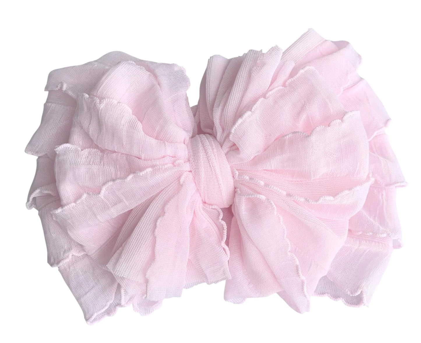 Perfect Pink Ruffle Headband - Ella Marina Baby