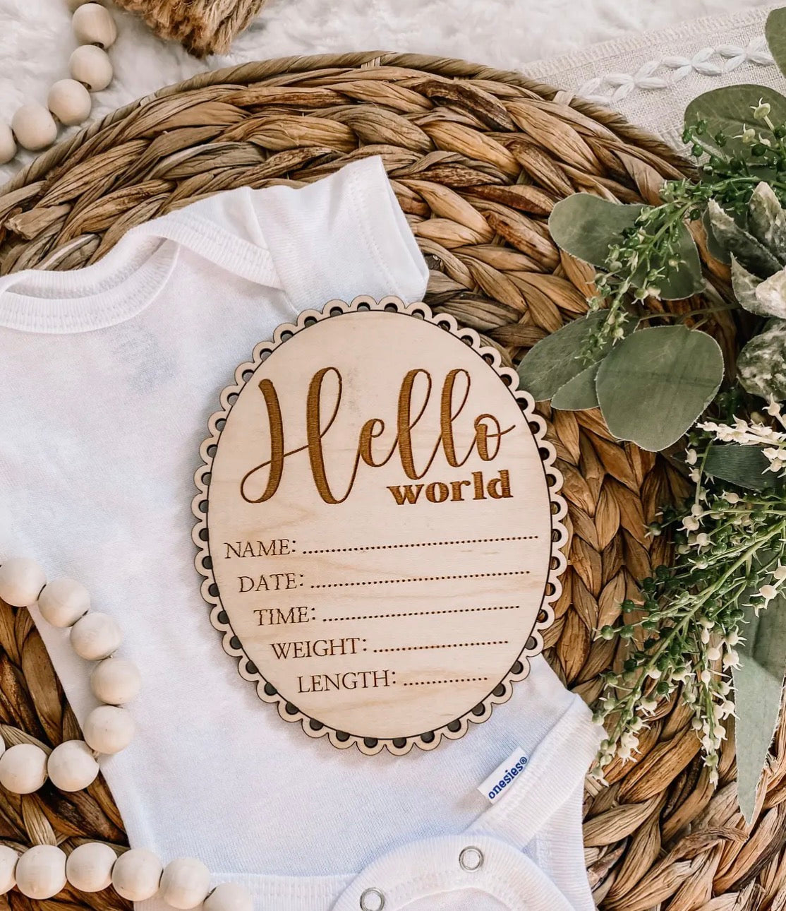 Hello World Birth Stat Sign