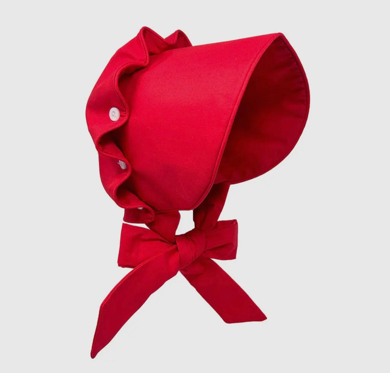 Red Baby Bonnet - Ella Marina Baby