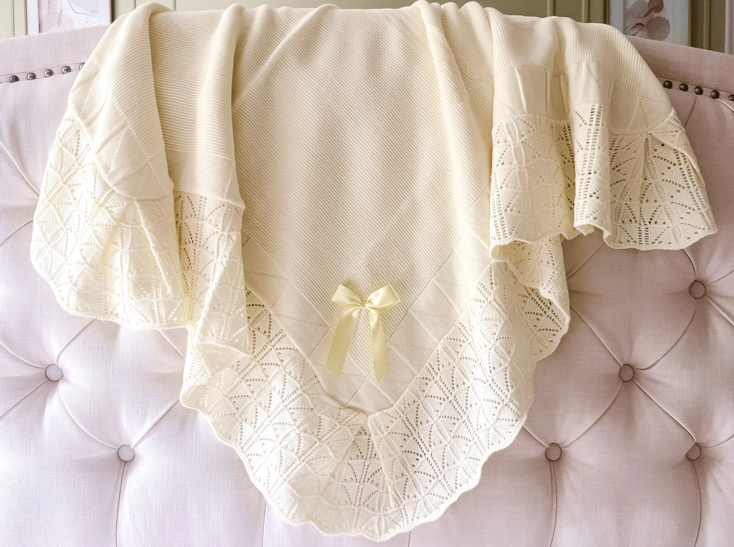 Portuguese Wave Blanket - Yellow