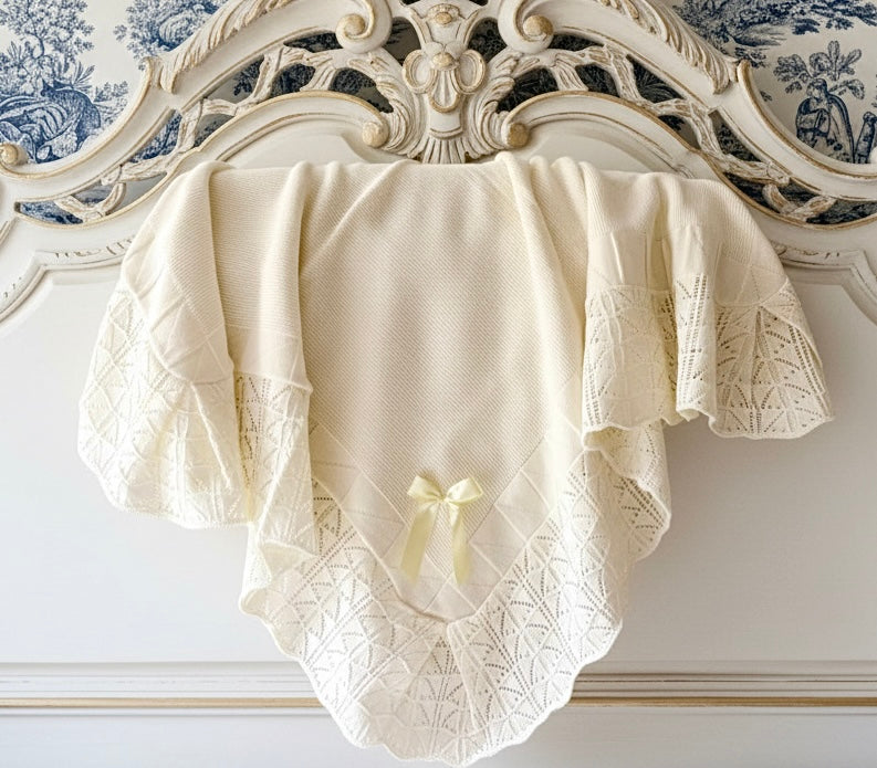 Portuguese Wave Blanket - Yellow