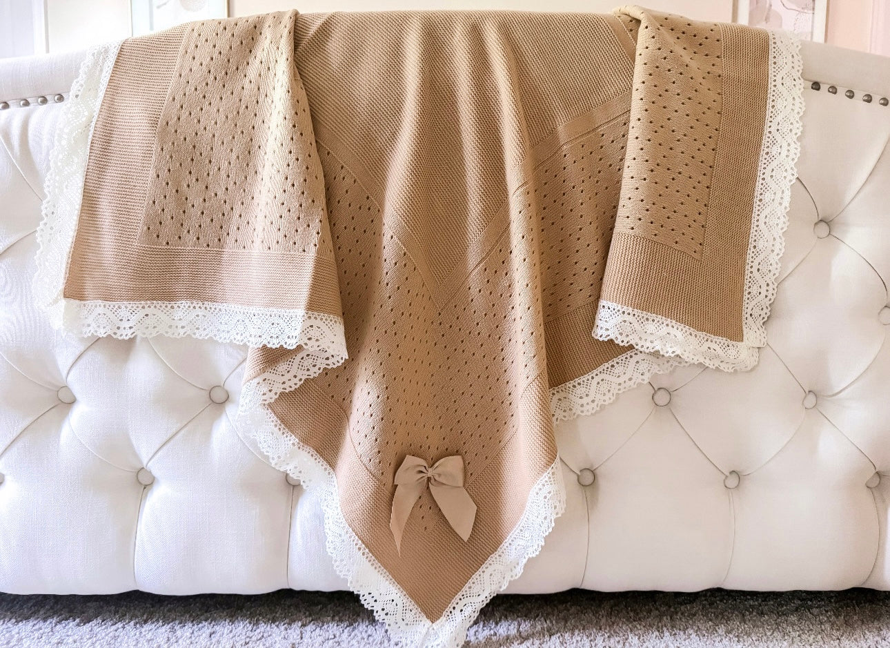 Portuguese Lace Blanket - Gold