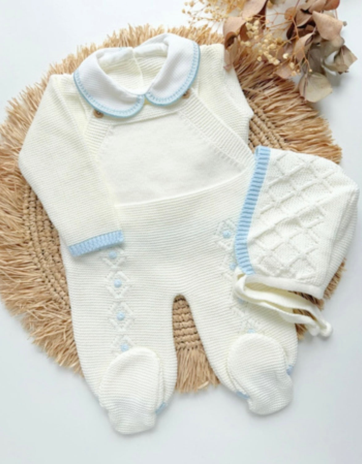Overalls Ivory/Blue