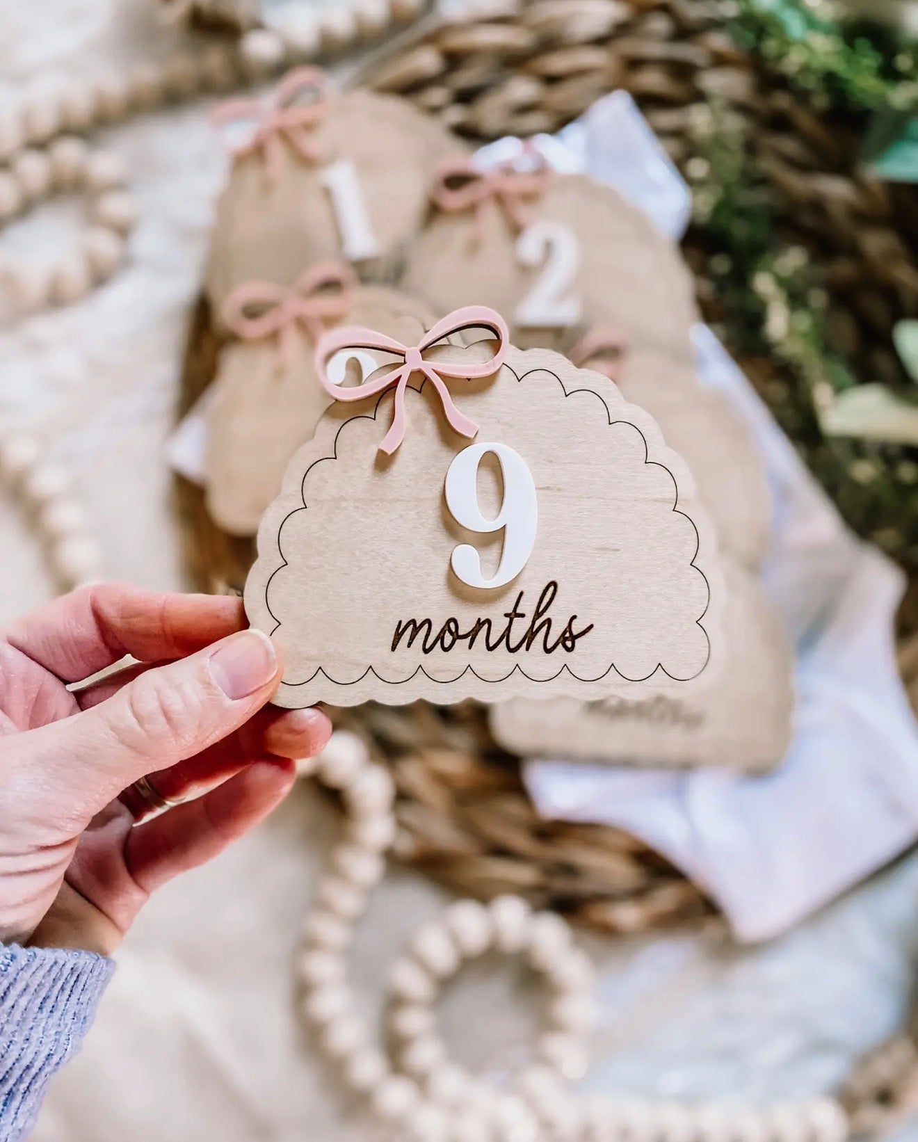 Wooden Monthly Milestones Set