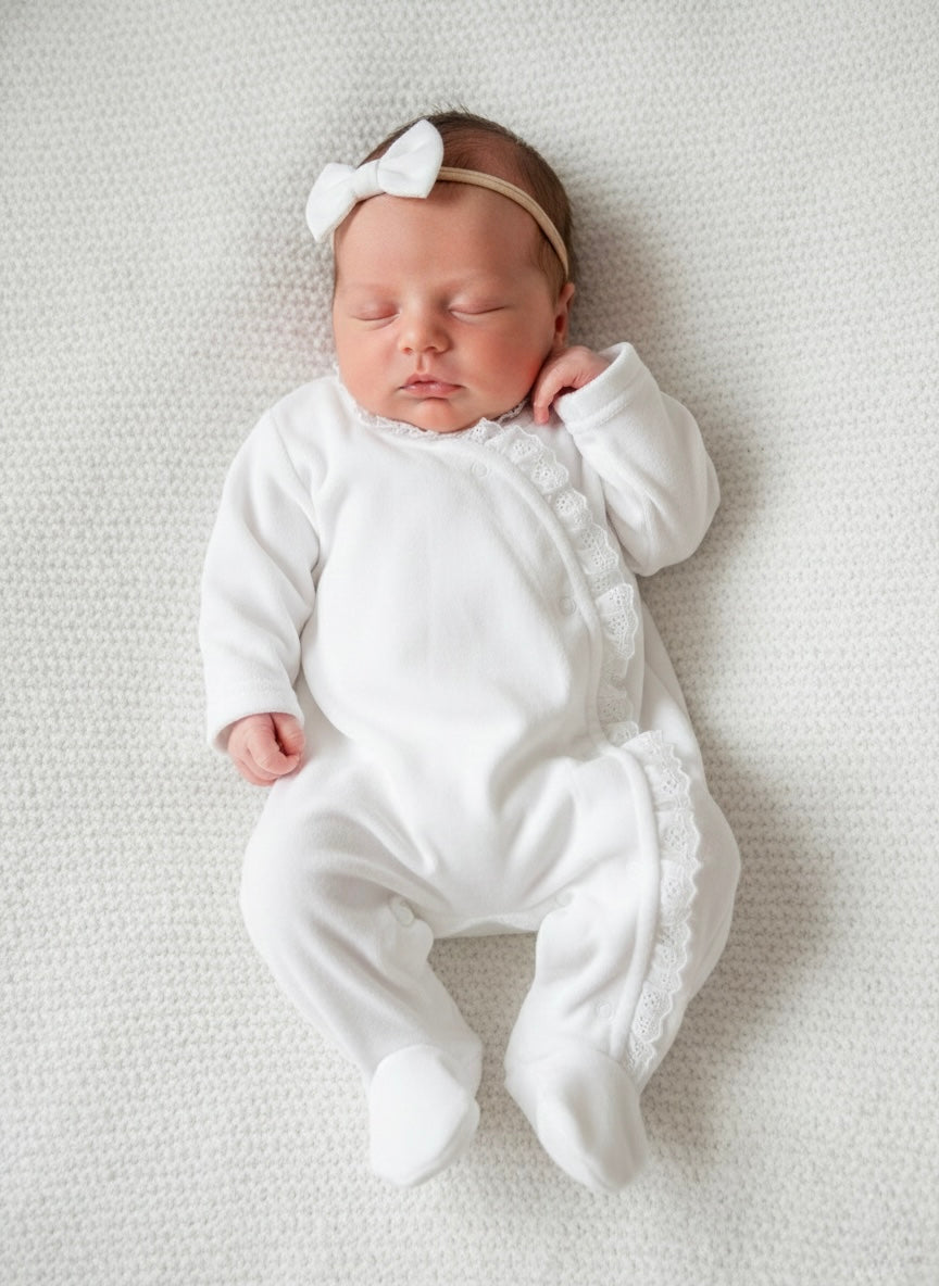 White Lace Trim All In One