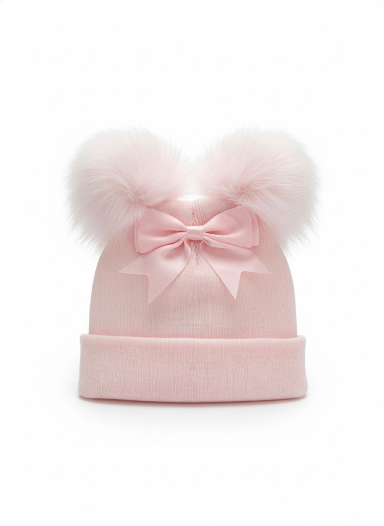 Toddler Pink Bow Hat
