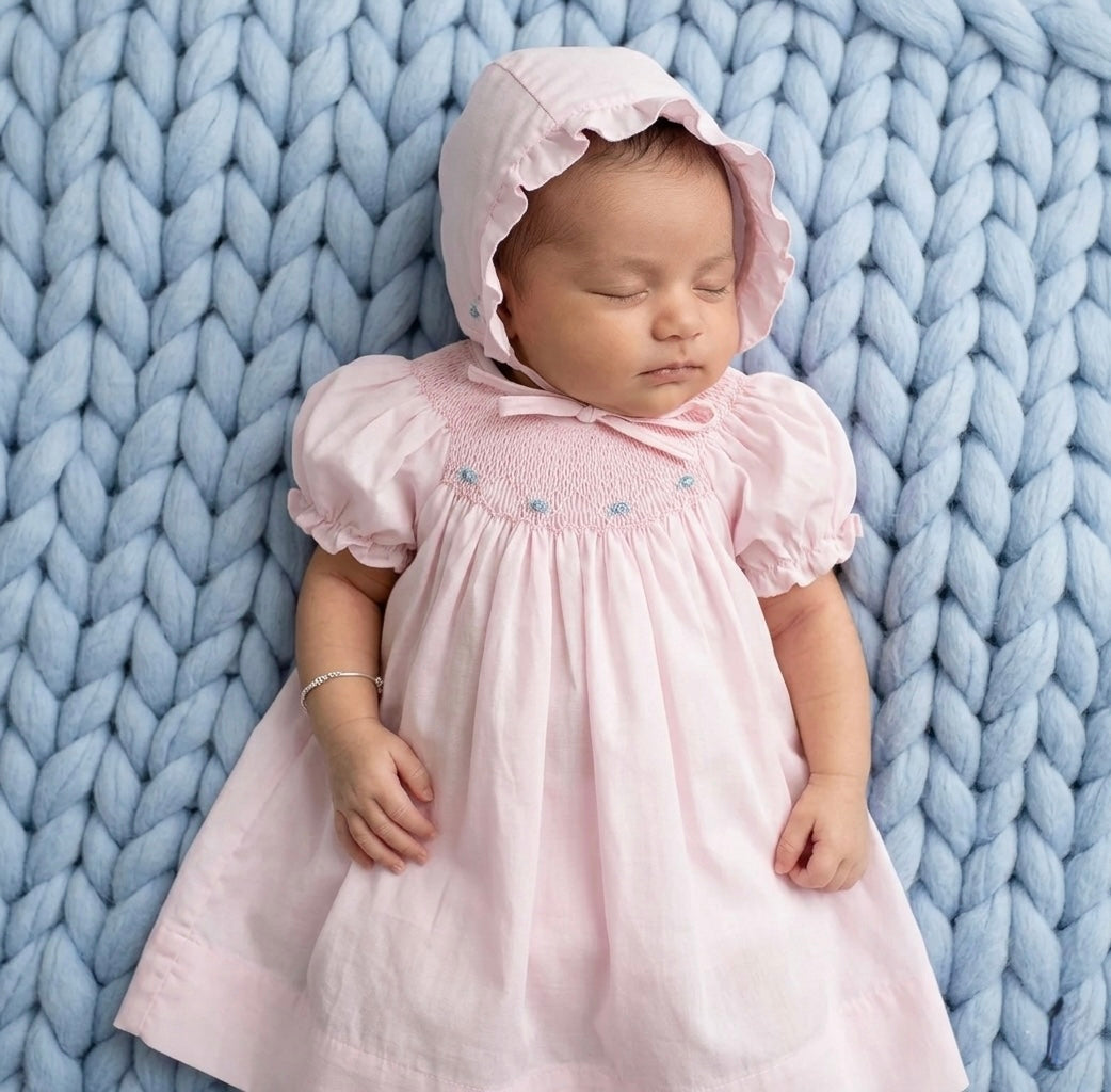 Pink Floral Smocked Dress Pink Floral Smocked Dress
