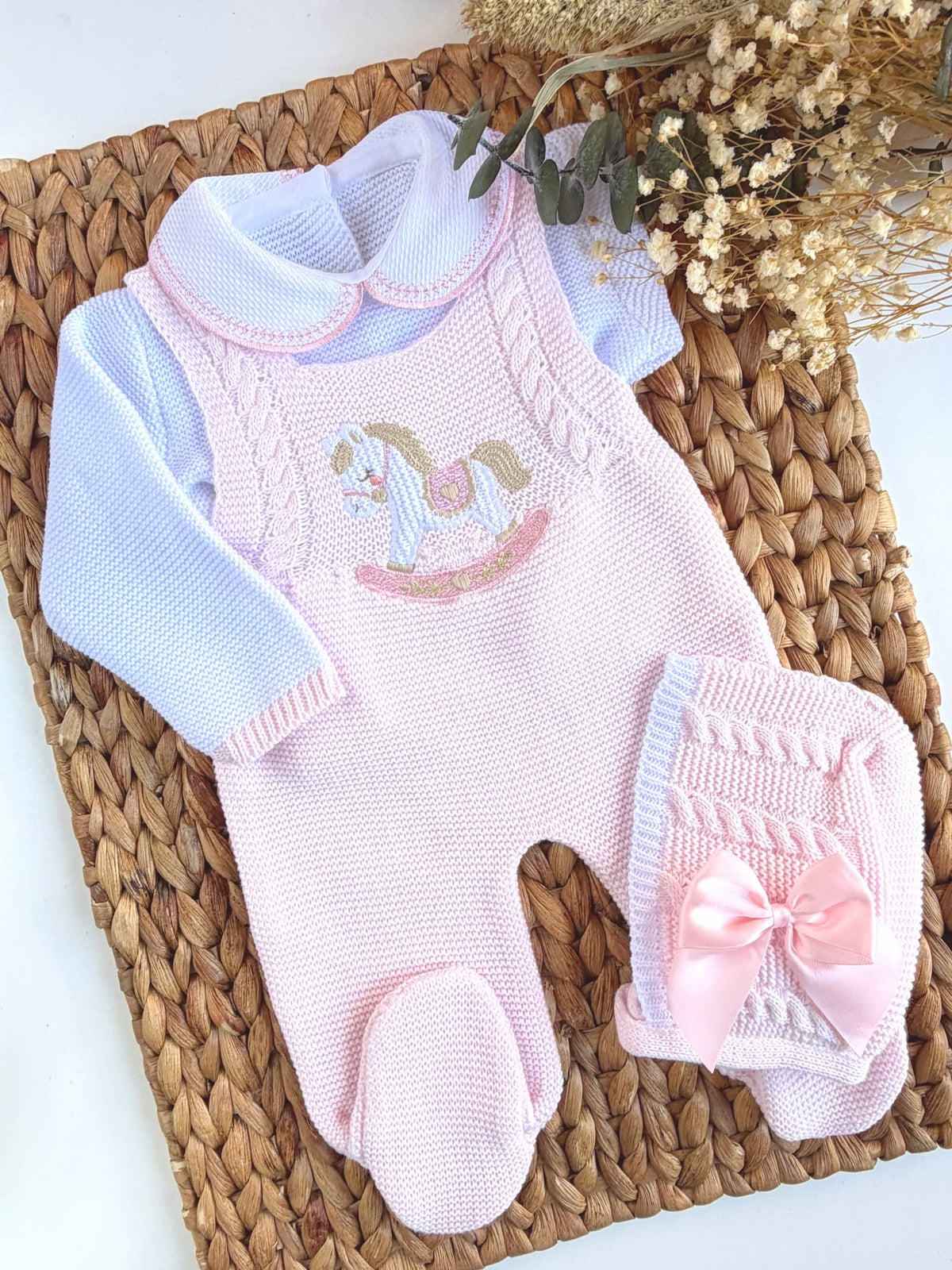 Rocking Horse Overalls - Rosa
