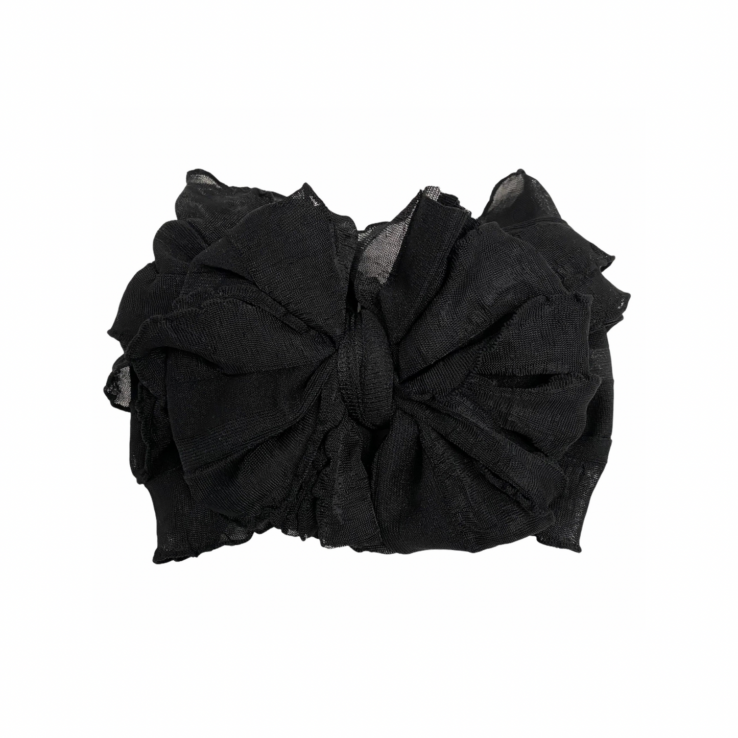 Black Ruffle Headband