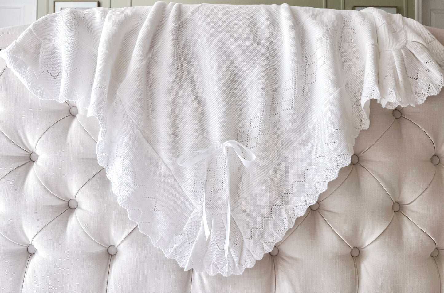 Portuguese Warm Knit Blanket - White