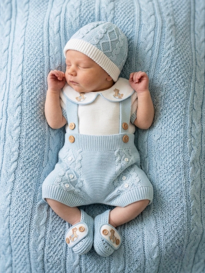 Rocking Horse Overalls - Blue
