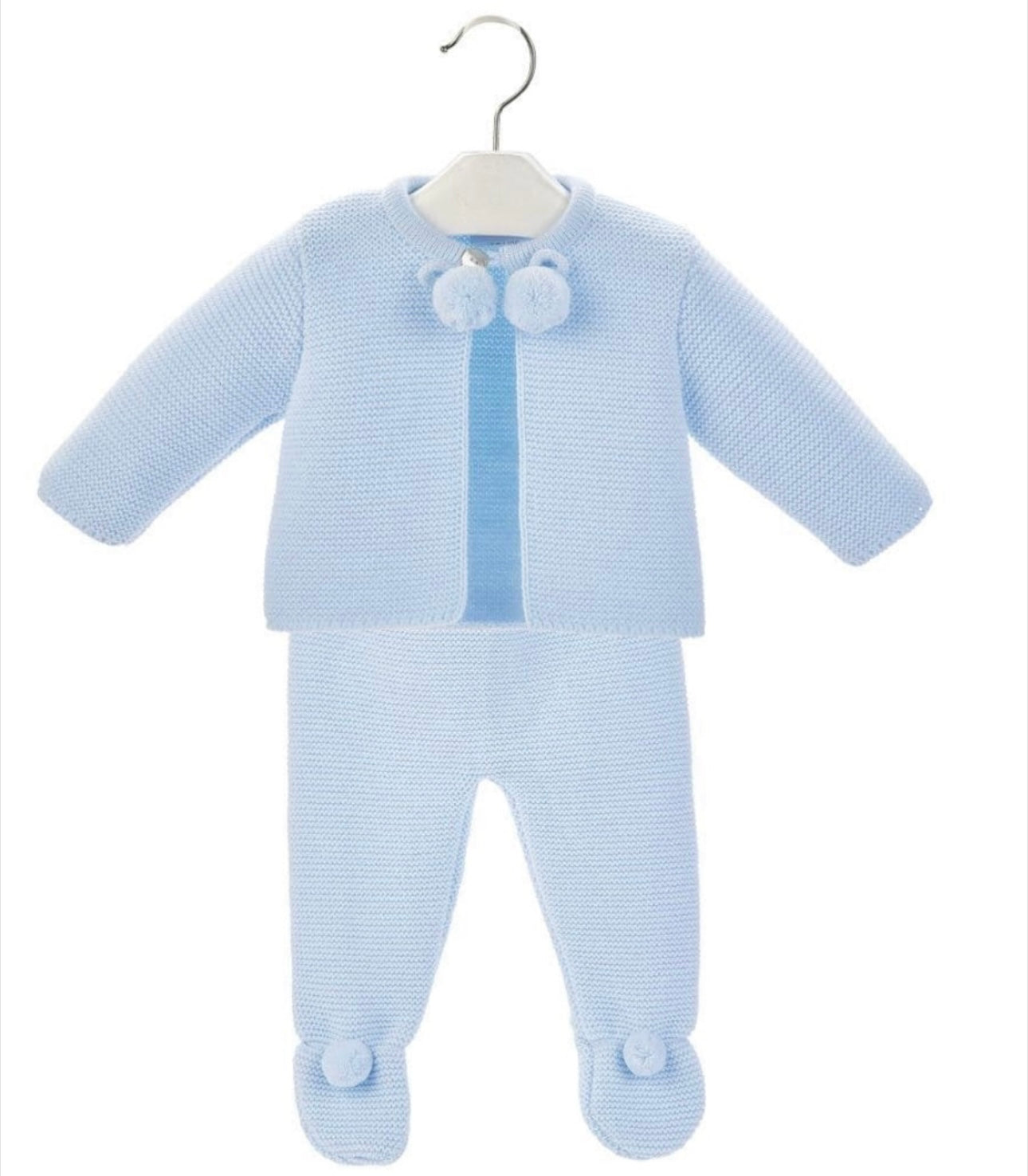 Blue Pom Suit - Ella Marina Baby