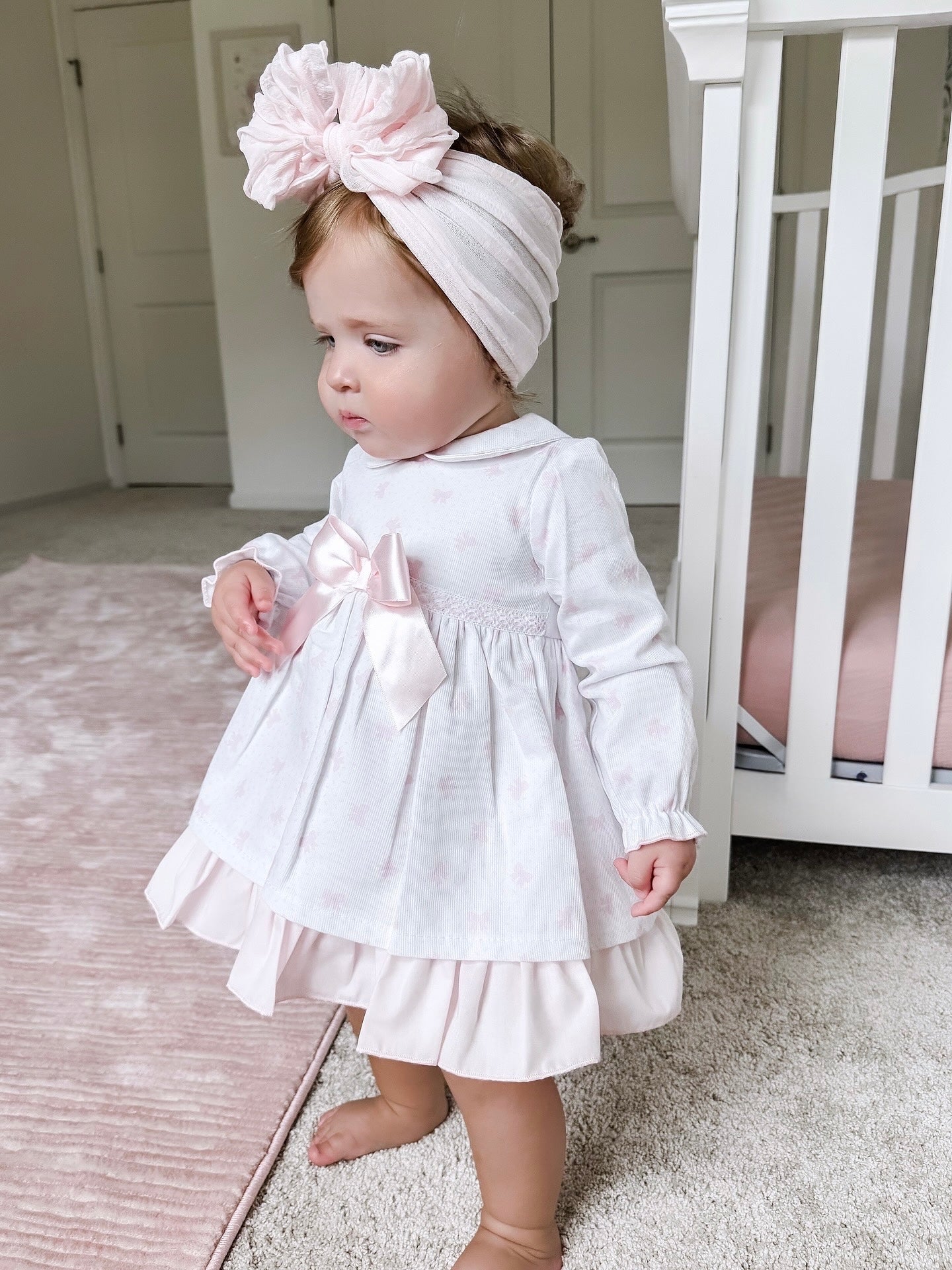 Spanish Pink Bow Dress
