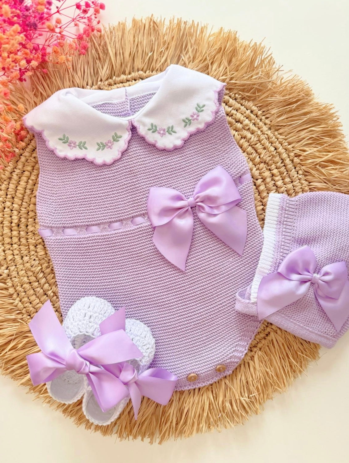 Flores Three Piece Set - Lila - Ella Marina Baby