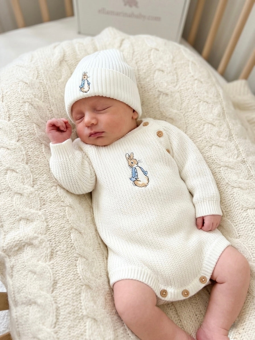 Peter Rabbit Set - White/Blue