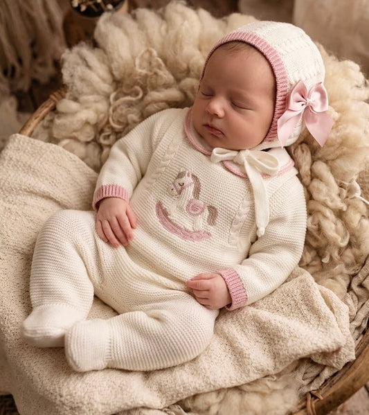 Rocking Horse Overalls - Perla Rosa