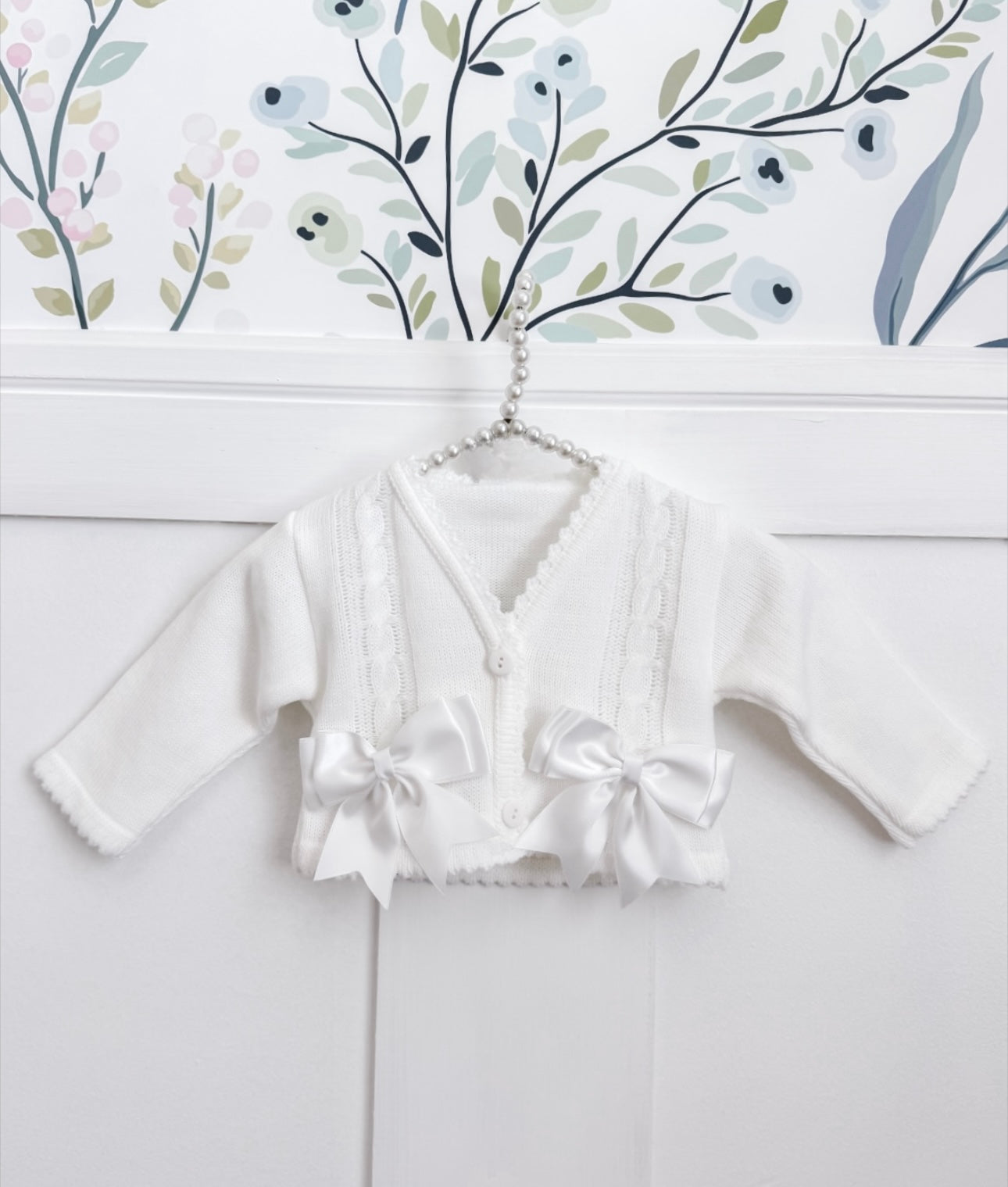 Satin Bows Bolero - White