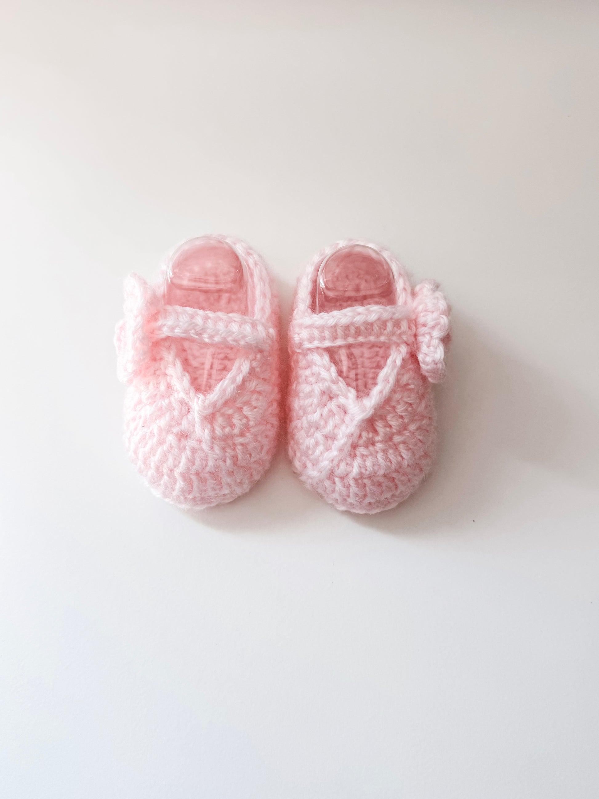 Pink Flower Knit Shoes - Ella Marina Baby