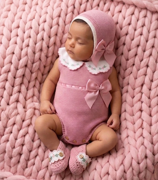 Flores Three Piece Set - Oro rosa - Ella Marina Baby