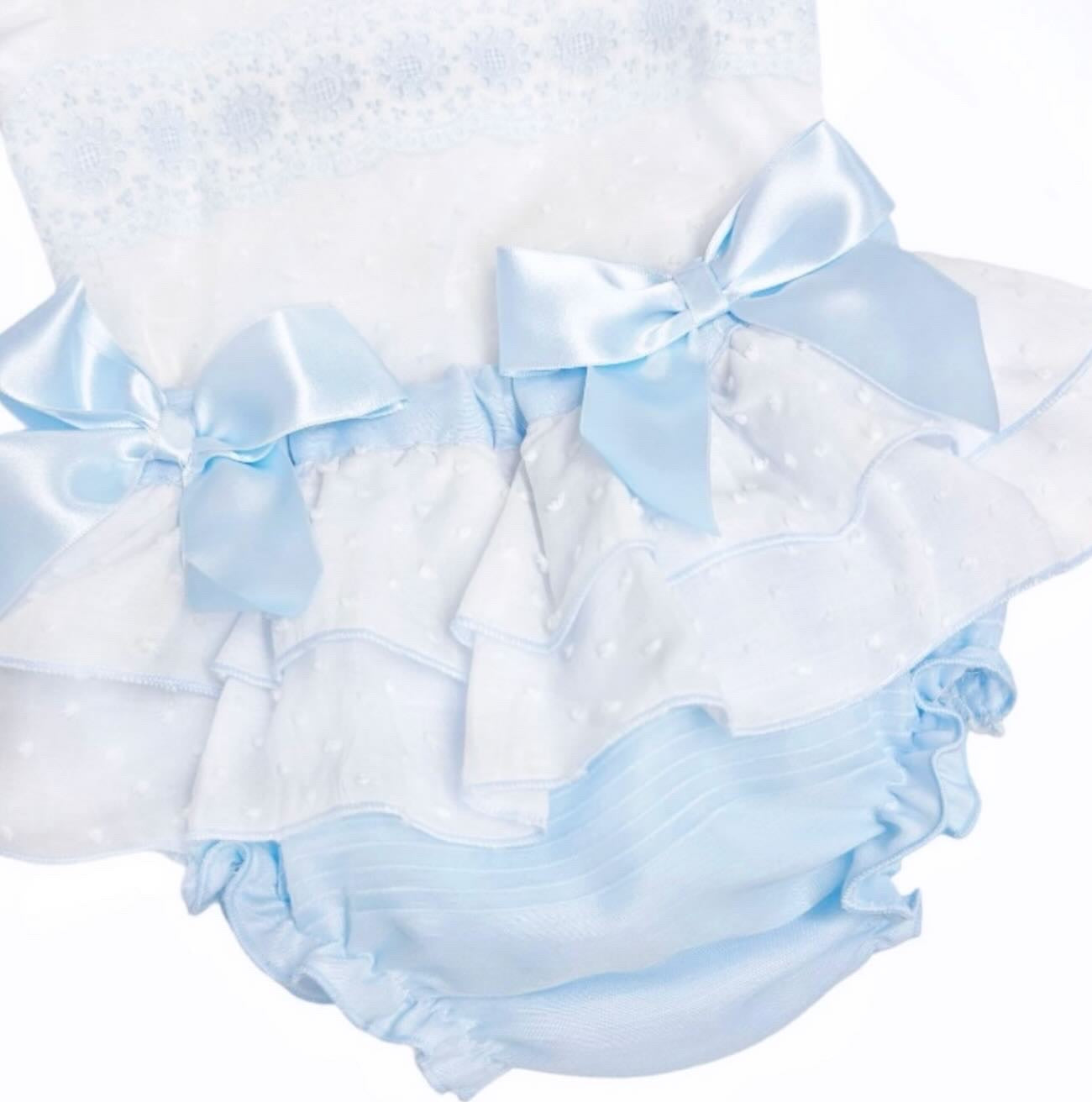 Blue Spanish Bows Set - Ella Marina Baby