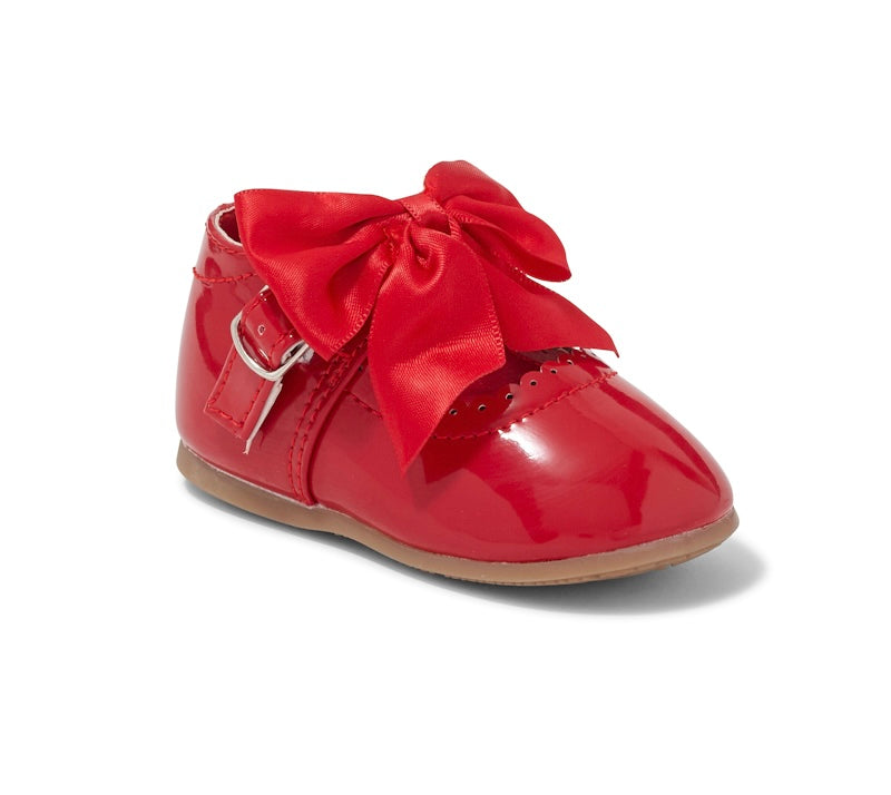 Red Scallop Bow Shoe