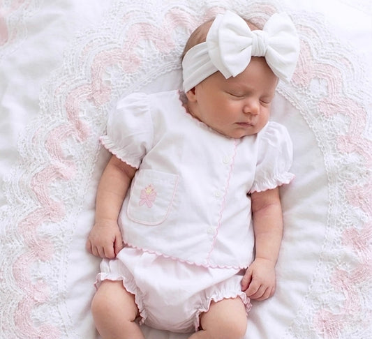 Bow Diaper Set - Ella Marina Baby