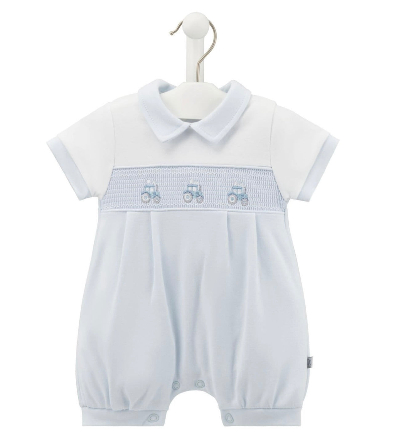 Boys Tractor Romper - Ella Marina Baby