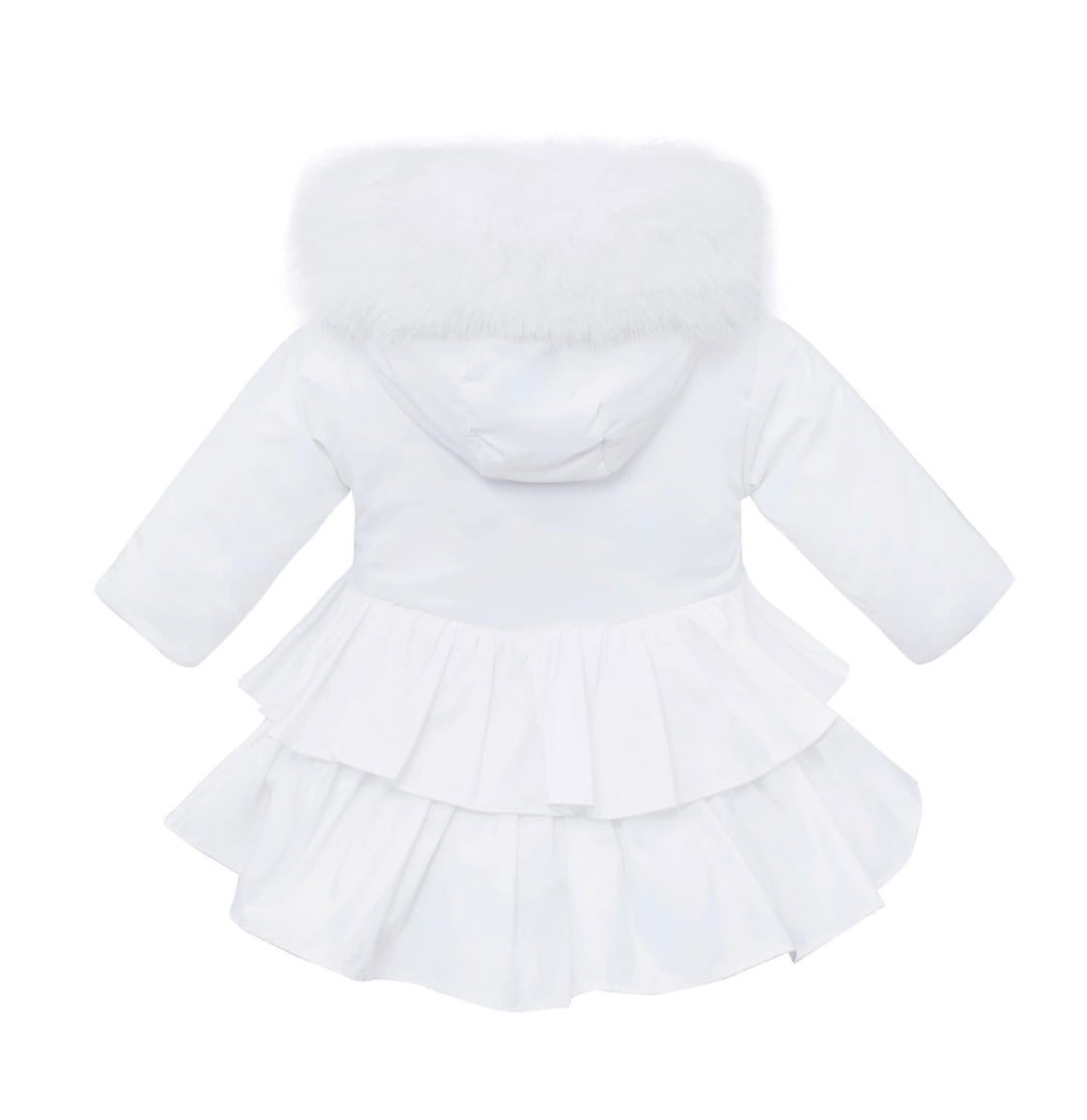 Spanish Frills Coat - White