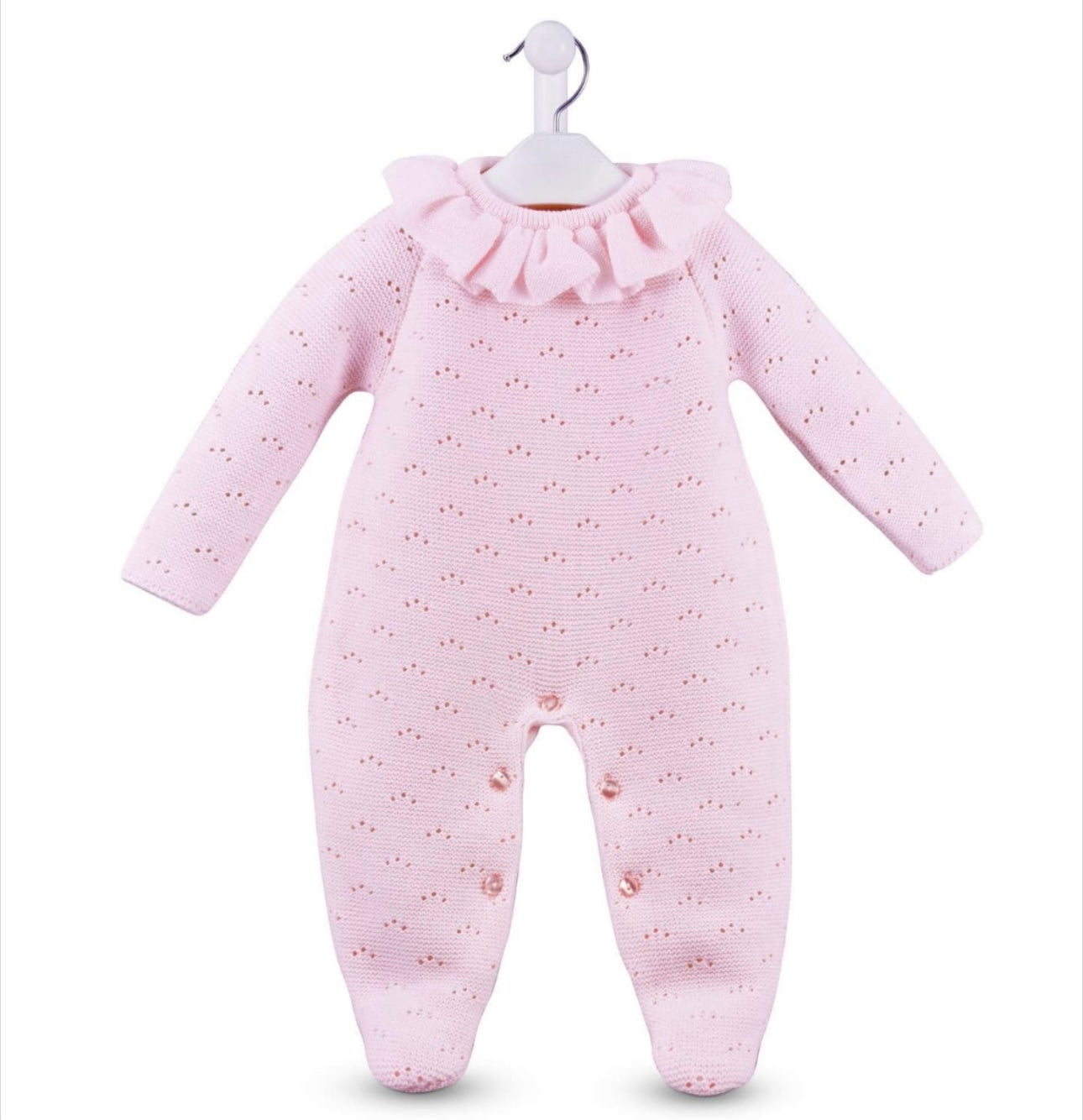 Frill Collar Knitted Onsie