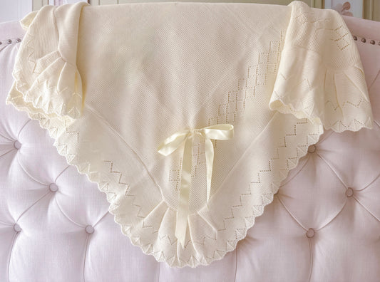 Portuguese Warm Knit Blanket - Yellow