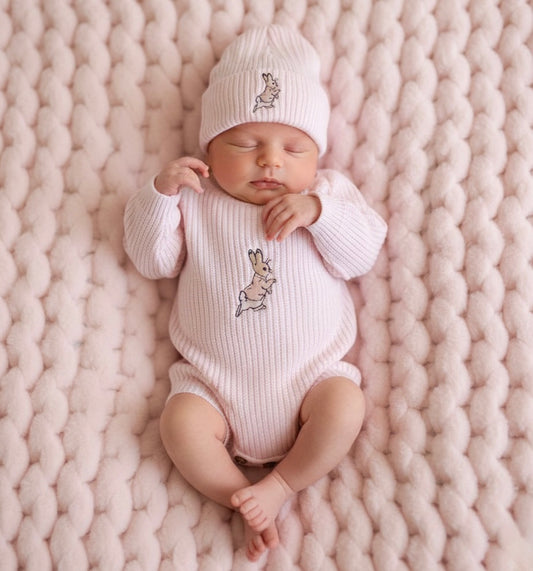 Peter Rabbit Romper - Pink - Ella Marina Baby