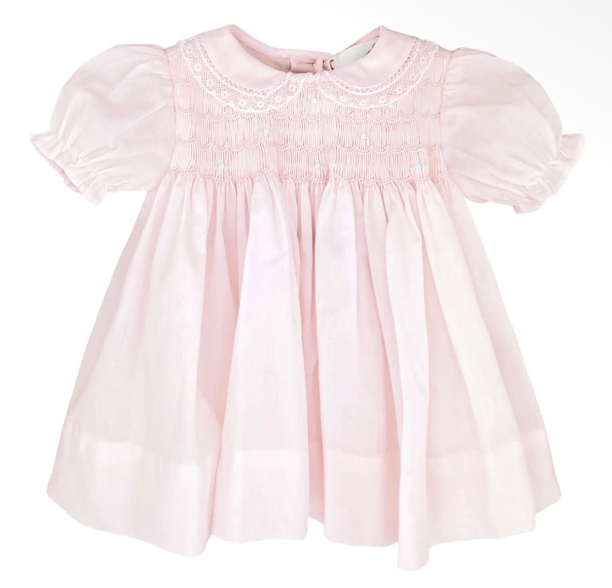 Pink Smocked Dress Set