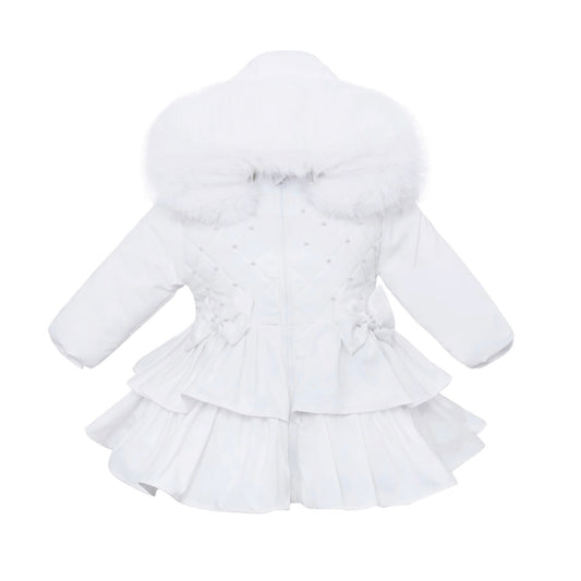 Spanish Frills Coat - White