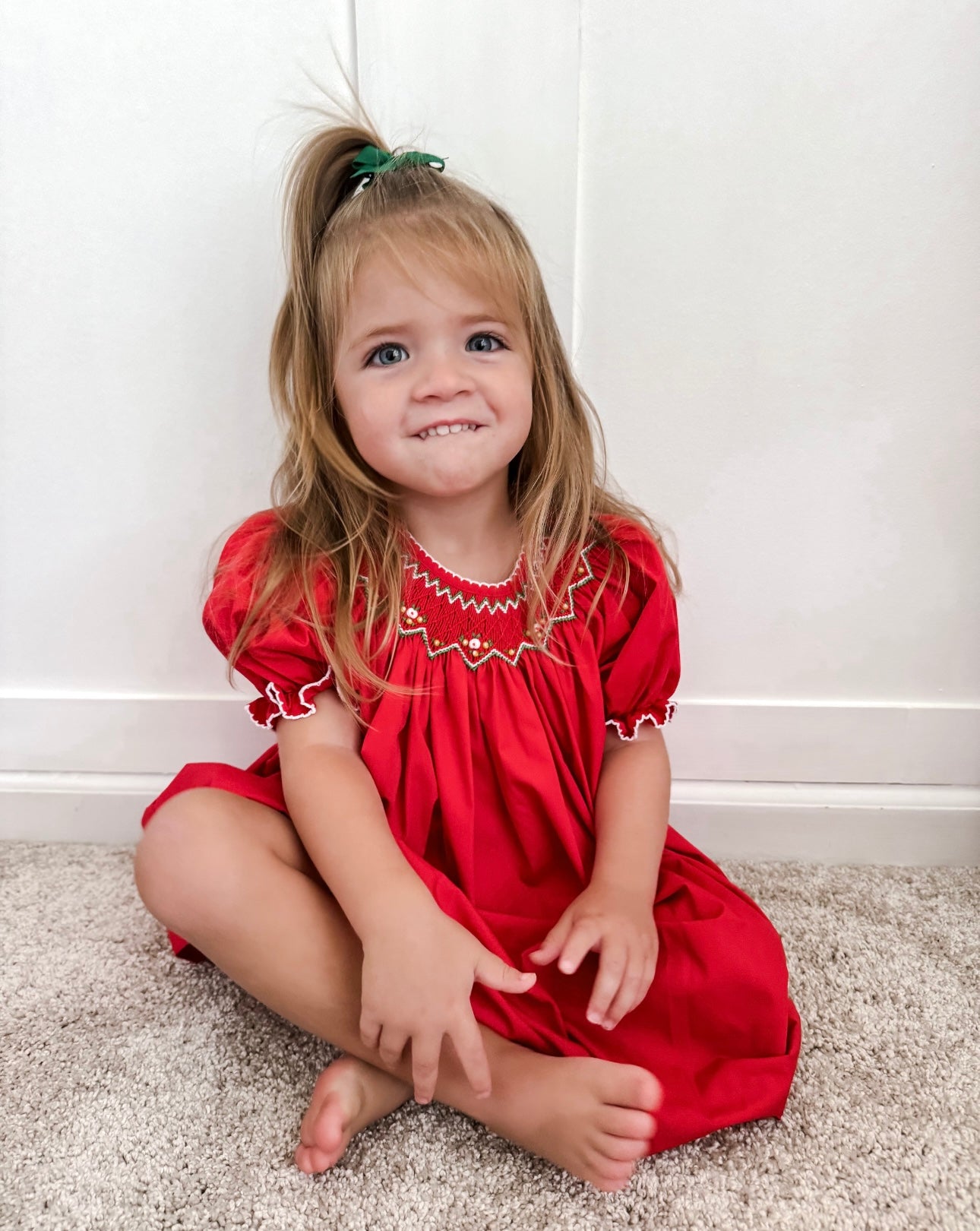 Smocked Holiday Dress