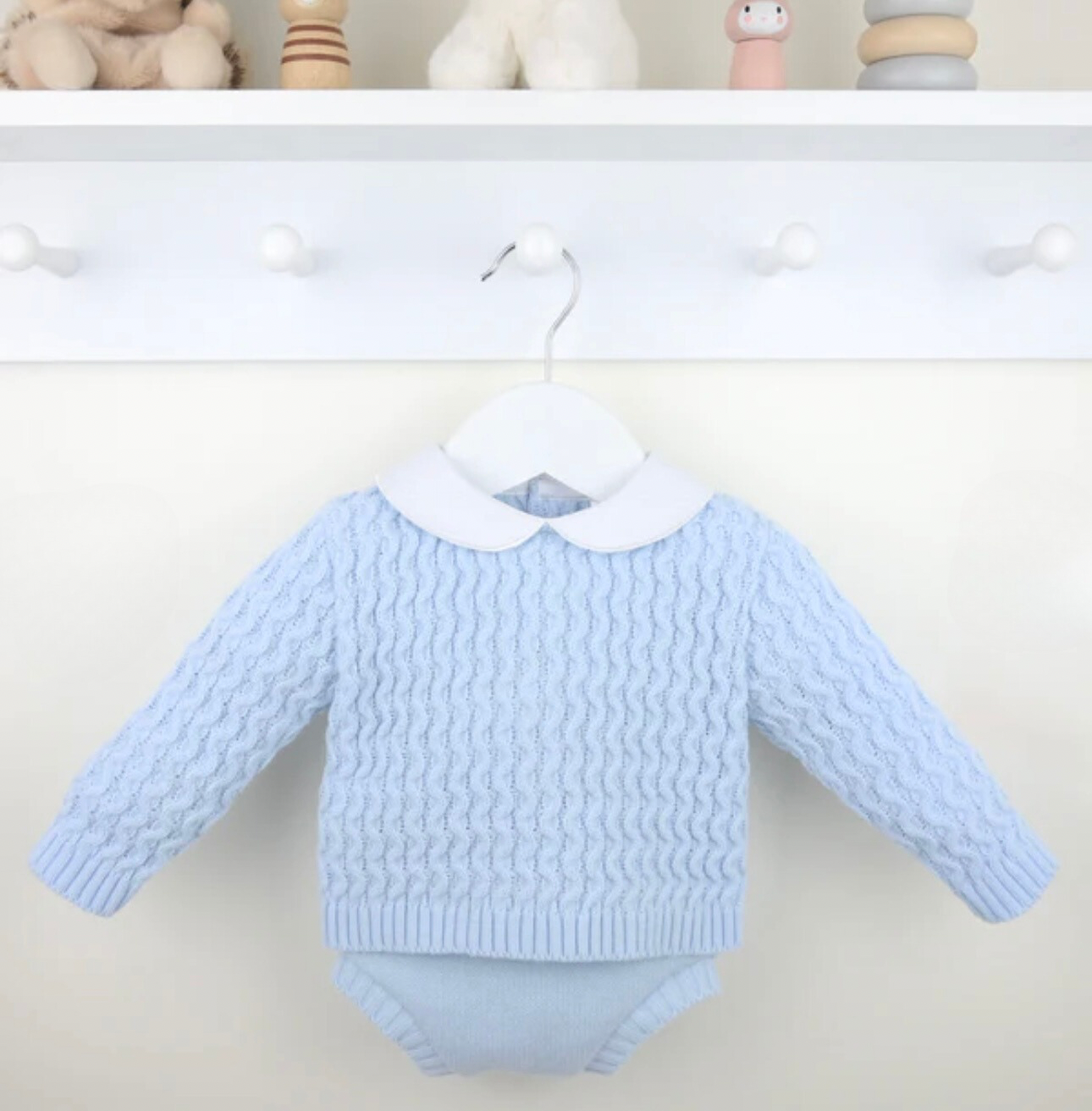 Hudson Knitted Set - Blue