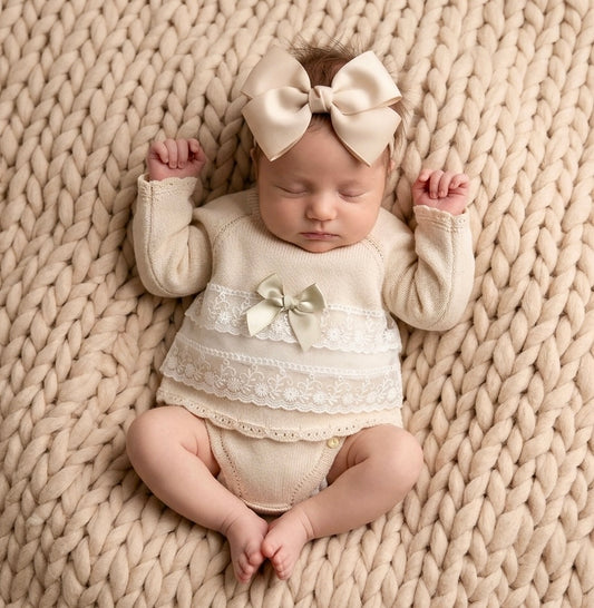 Arianna Set Natural - Ella Marina Baby