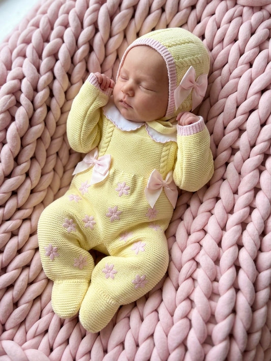 Daisy Overalls Set - Yellow - Ella Marina Baby