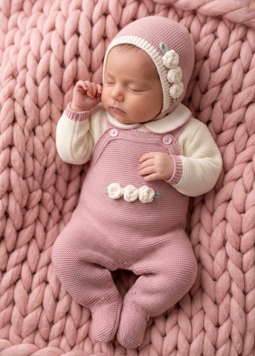 Rosa Overall Set - Rose