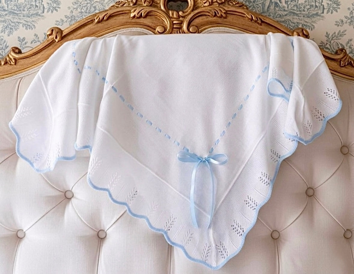 Portuguese Ribbon Blanket - Blue