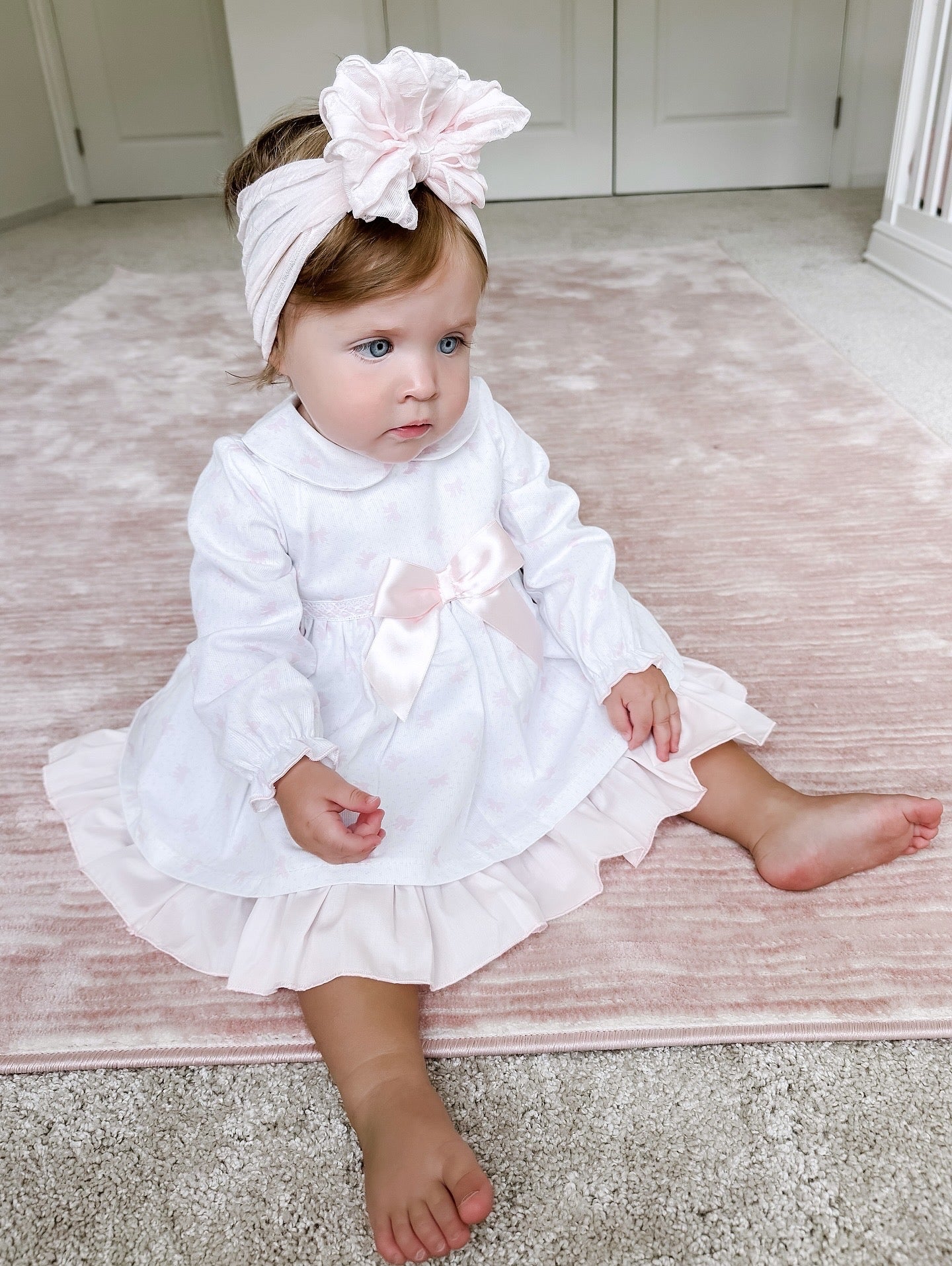 Spanish Pink Bow Dress