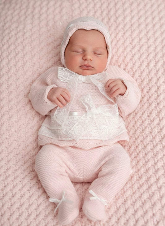 Luxury Pink Lace Outfit