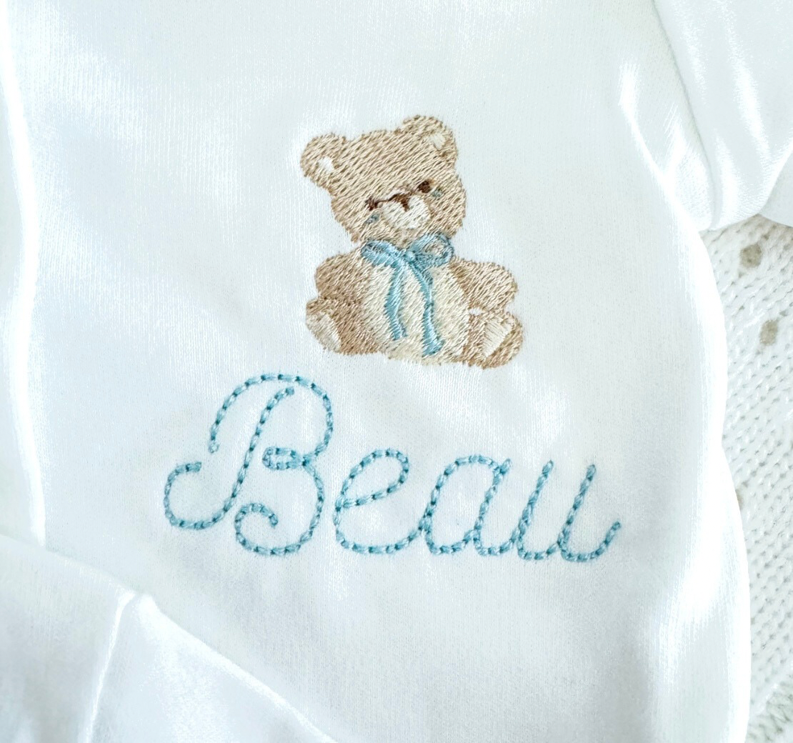 Personalized Teddy Bear Footie