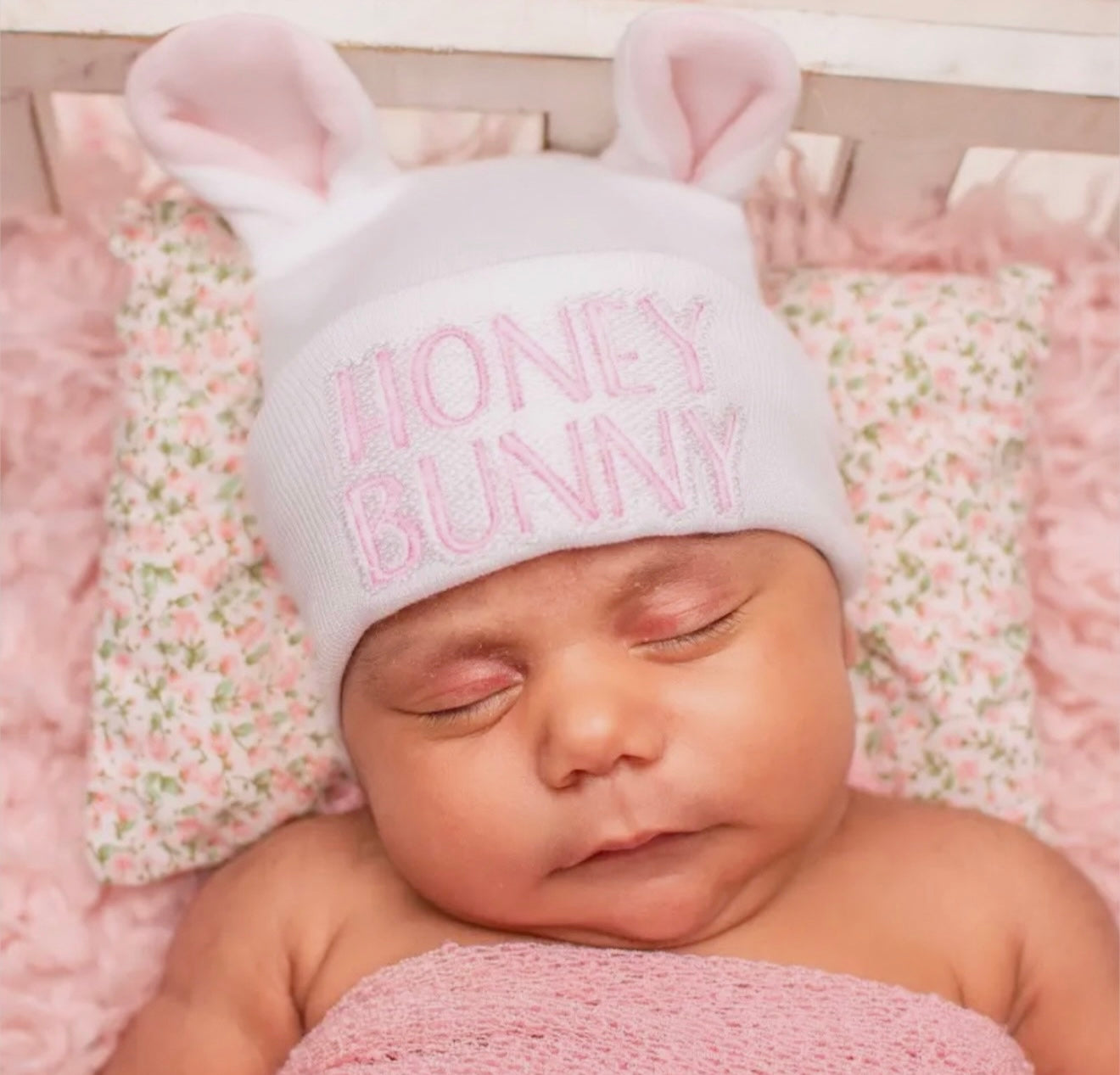 Honey Bunny Hospital Hat - Pink