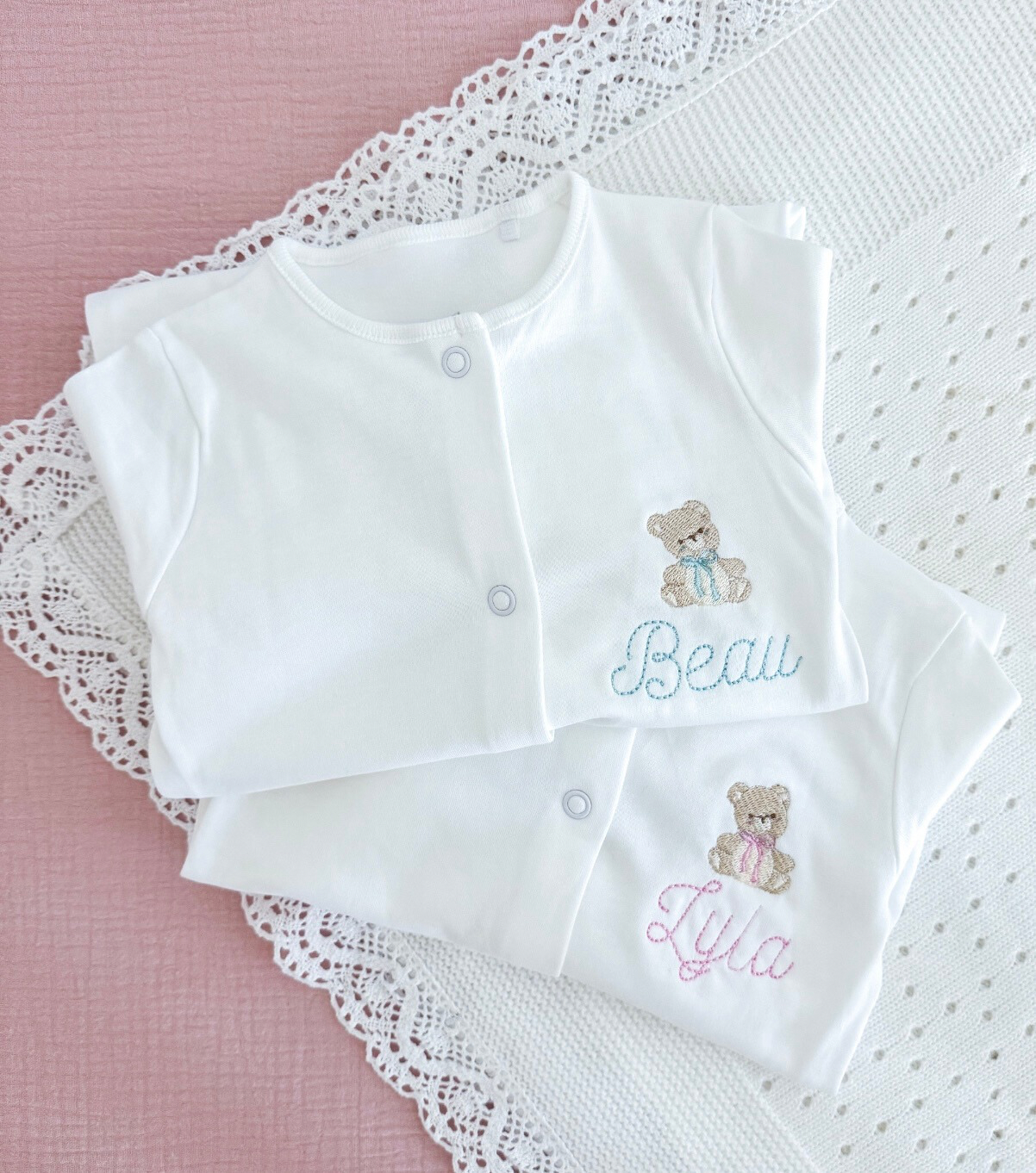 Personalized Teddy Bear Footie