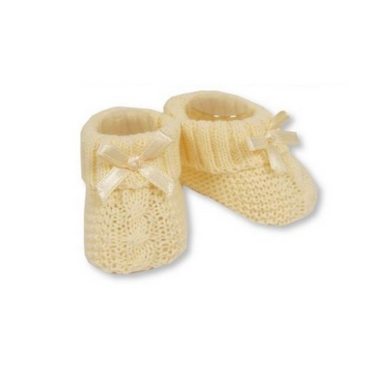 Yellow Knit Booties - Ella Marina Baby