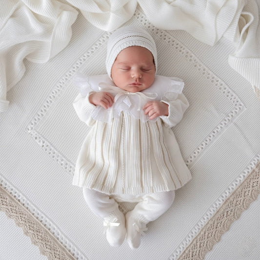 Cream and Gold Lace Collar Set