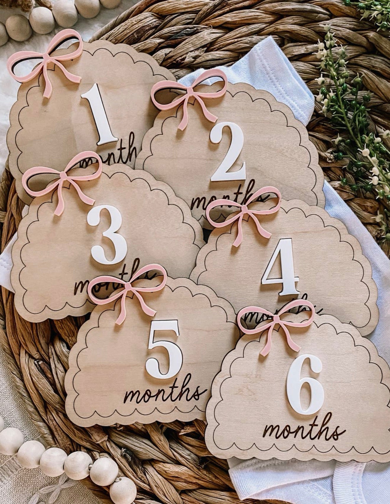 Wooden Monthly Milestones Set