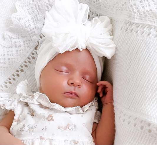 White Ruffle Headband